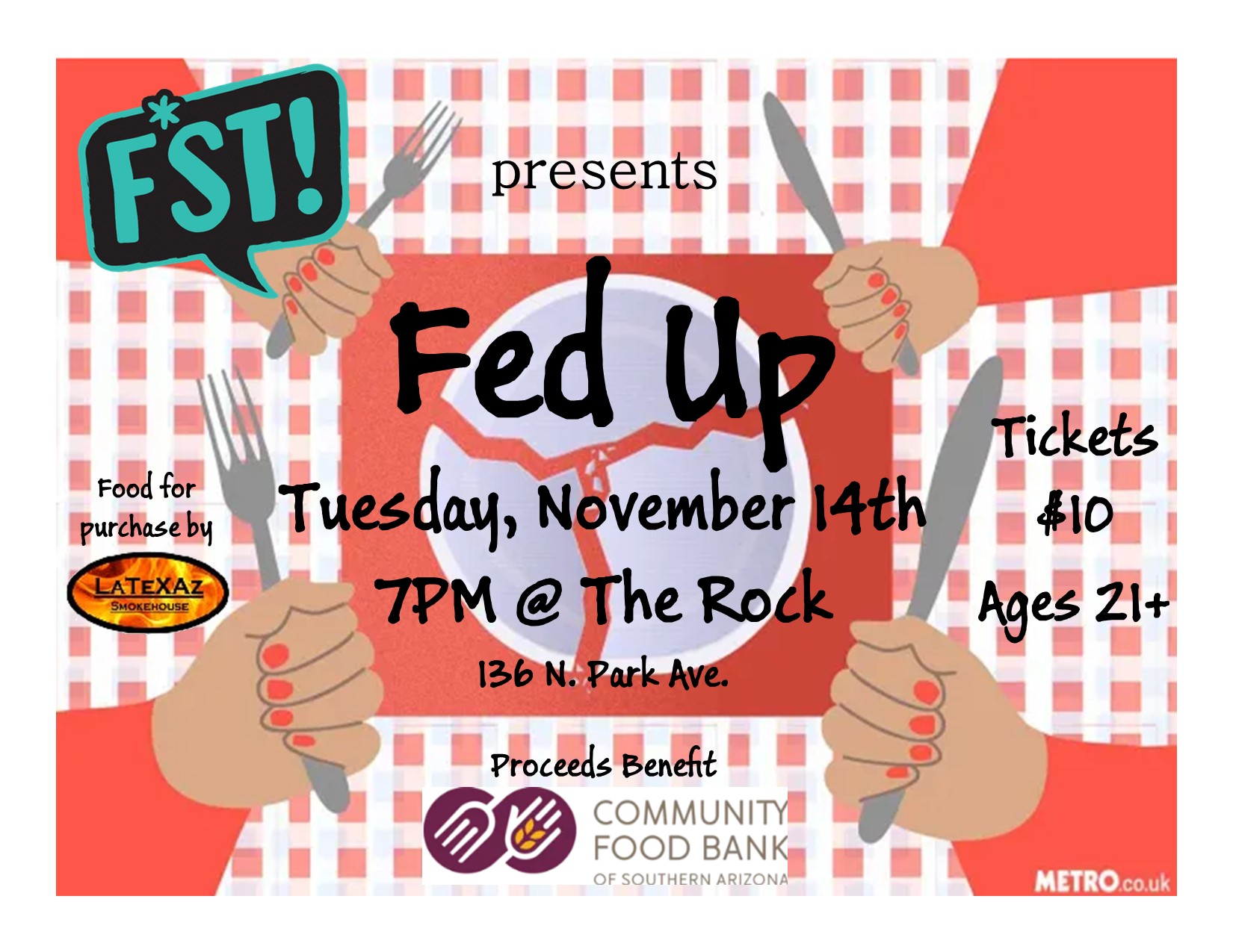 banner for F*ST presents "Fed Up"