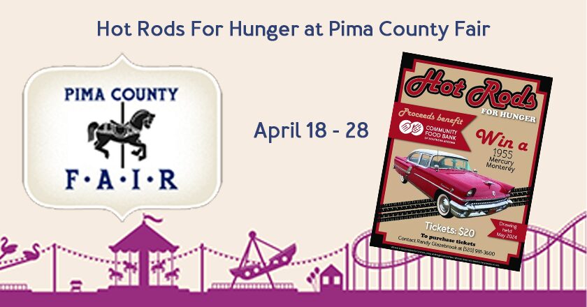 hot rods for hunger at pima country fair banner